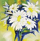 Alfred Gockel Canvas Paintings - Daisy Bouquet
